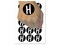 Letter H Uppercase Felt Marker Font Temporary Tattoo Water Resistant Fake Body Art Set Collection (1 Sheet)